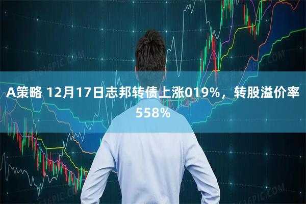 A策略 12月17日志邦转债上涨019%，转股溢价率558%